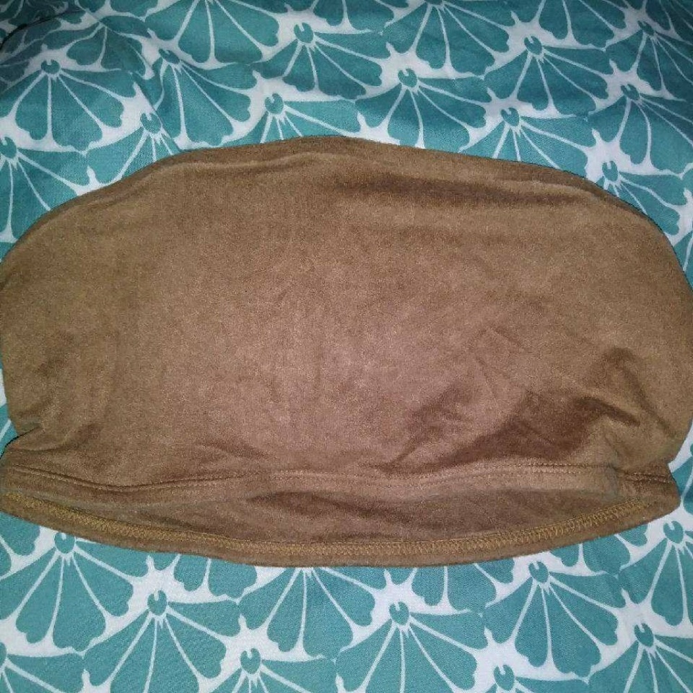 Arie taupe bandeau bra